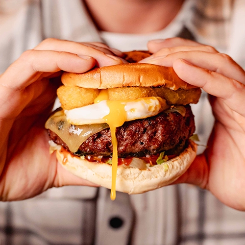 Beef, Chicken, Vegetarian and Vegan Burgers at this bar in Kingston