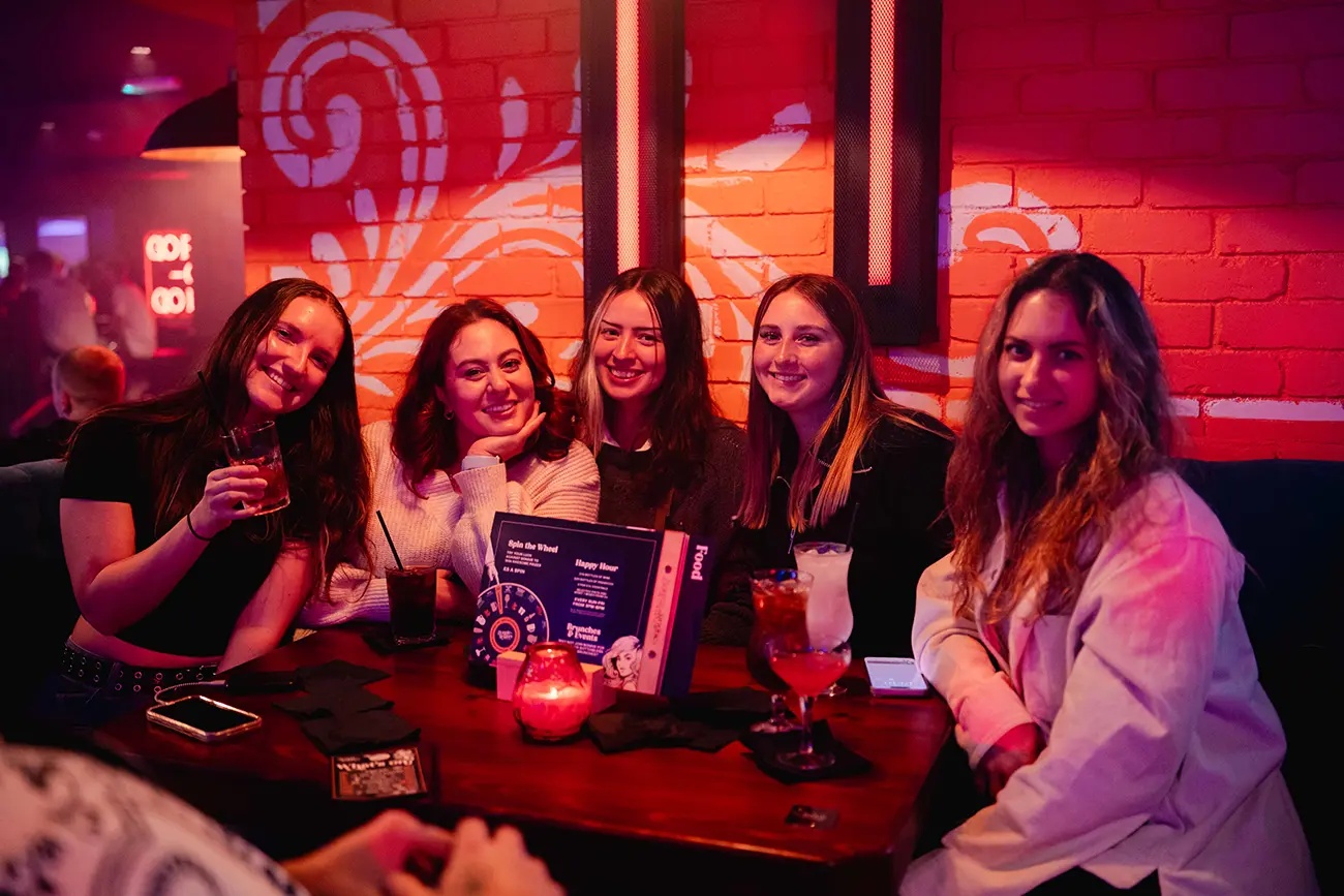 Private booth bookings in Bonnie Rogues Cardiff for happy hour