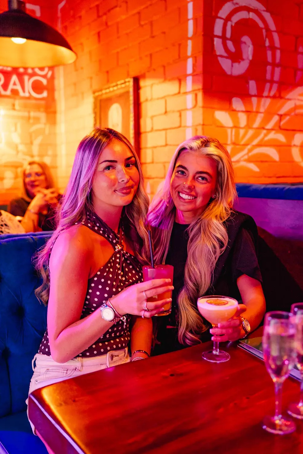 Cocktail brunch and lunch menu with Beer, Cider and Prosecco