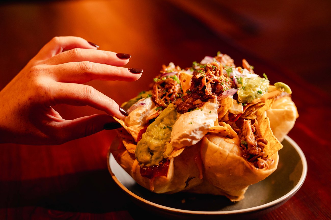 Nachos perfect for sharing at Swansea Brunch