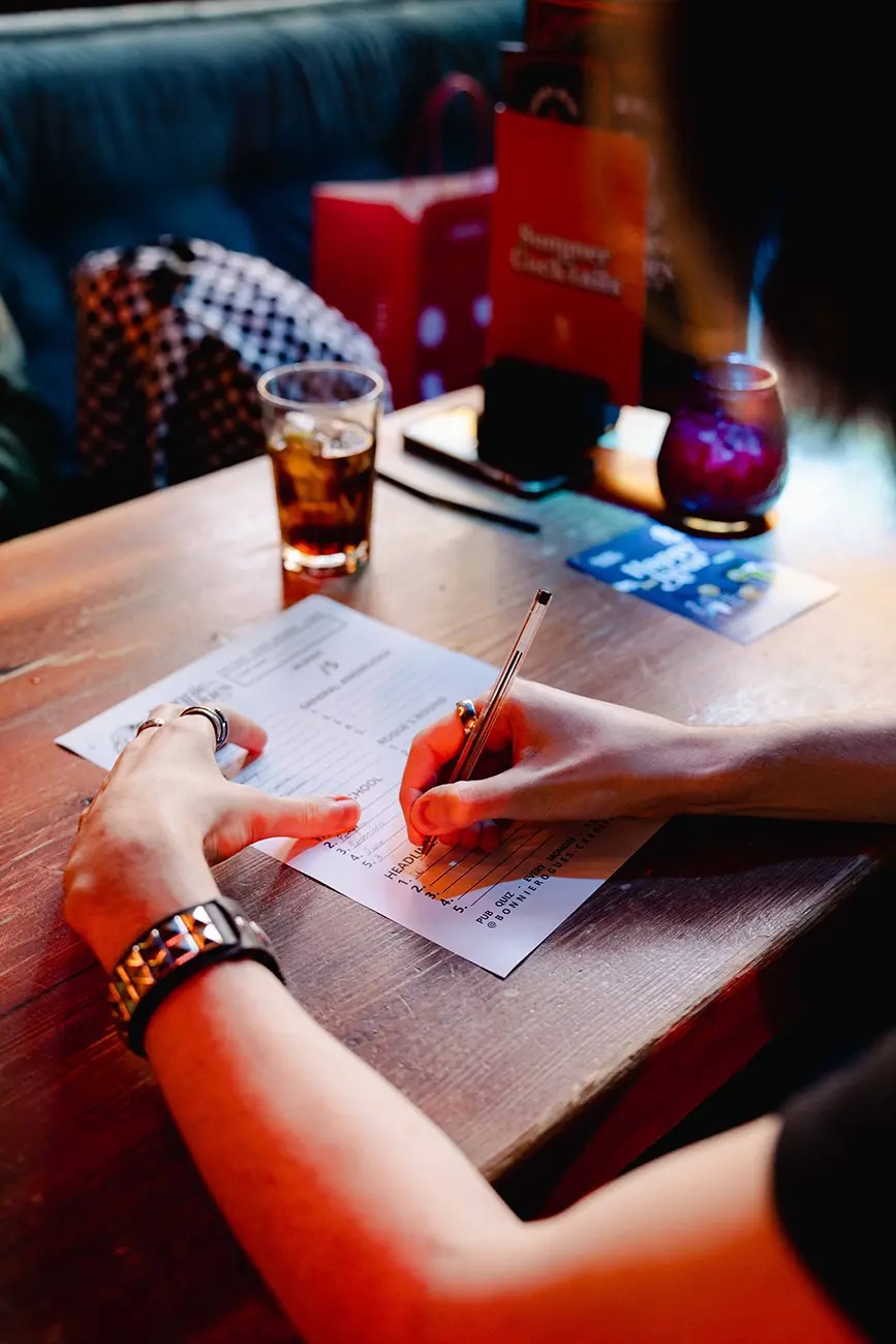 Pub Quiz night on Wind Street in Swansea