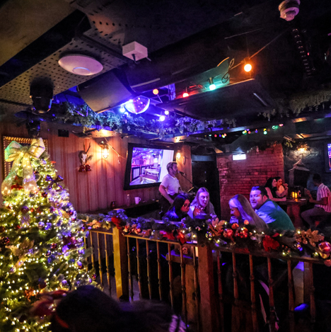 Cardiff Christmas Party Packages at Bonnie Rogues. Image of Christmas party at Bonnie Rogues Cardiff.